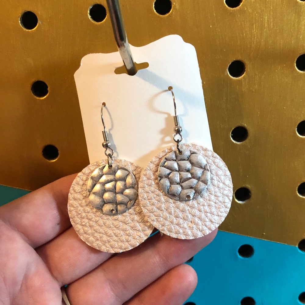 Handmade Pleather Earrings